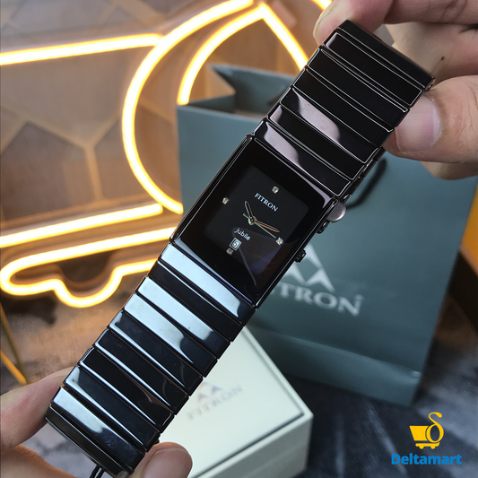 Fitron Square Ceramic Watch For Men